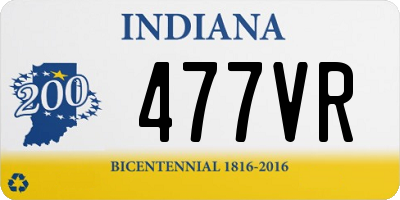 IN license plate 477VR