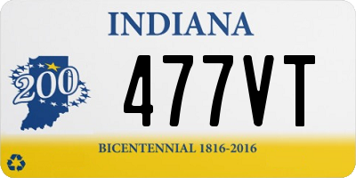 IN license plate 477VT