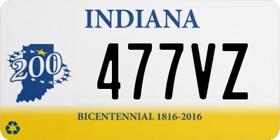 IN license plate 477VZ