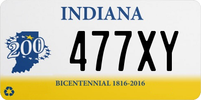 IN license plate 477XY