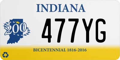 IN license plate 477YG