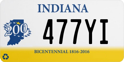 IN license plate 477YI