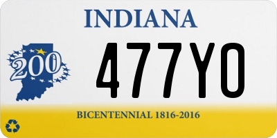 IN license plate 477YO