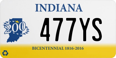 IN license plate 477YS