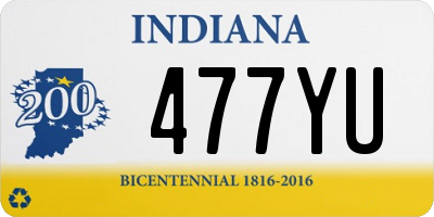 IN license plate 477YU