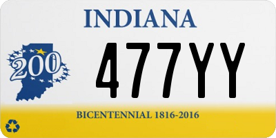 IN license plate 477YY