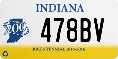 IN license plate 478BV