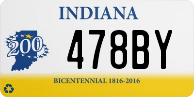 IN license plate 478BY
