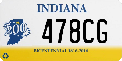 IN license plate 478CG