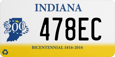 IN license plate 478EC