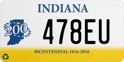 IN license plate 478EU