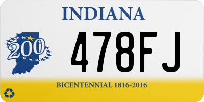 IN license plate 478FJ