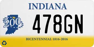 IN license plate 478GN