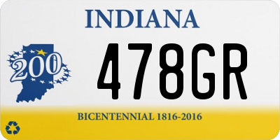 IN license plate 478GR