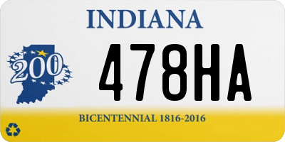 IN license plate 478HA