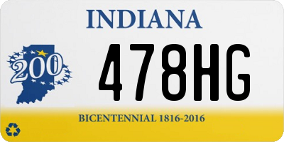 IN license plate 478HG