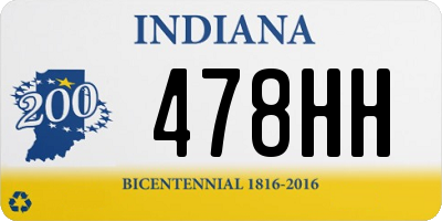 IN license plate 478HH