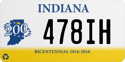 IN license plate 478IH