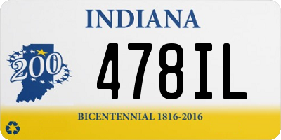 IN license plate 478IL