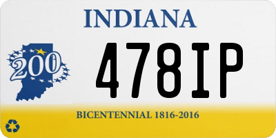 IN license plate 478IP