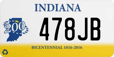 IN license plate 478JB