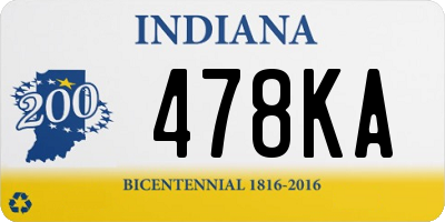 IN license plate 478KA