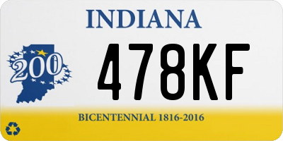 IN license plate 478KF