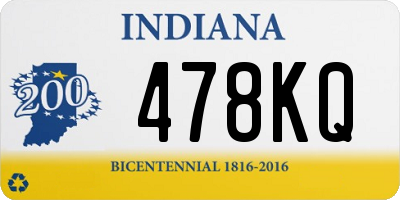 IN license plate 478KQ
