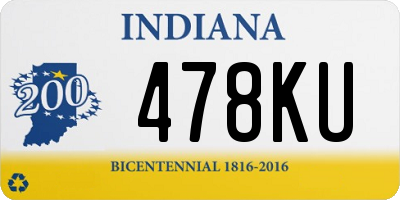 IN license plate 478KU