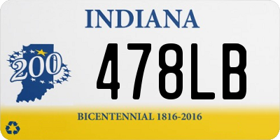 IN license plate 478LB