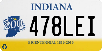 IN license plate 478LEI