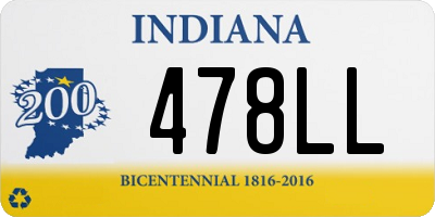 IN license plate 478LL