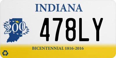 IN license plate 478LY