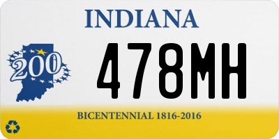 IN license plate 478MH