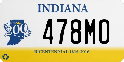 IN license plate 478MO
