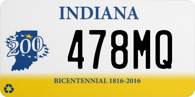 IN license plate 478MQ