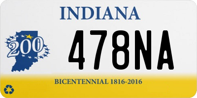 IN license plate 478NA