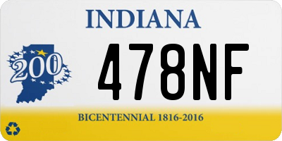 IN license plate 478NF