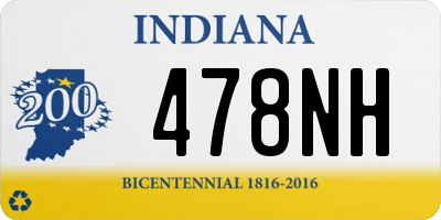 IN license plate 478NH