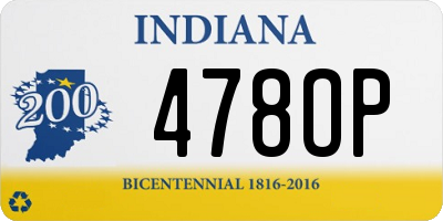 IN license plate 478OP