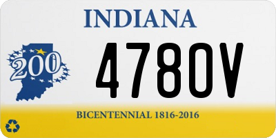 IN license plate 478OV