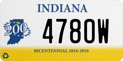 IN license plate 478OW