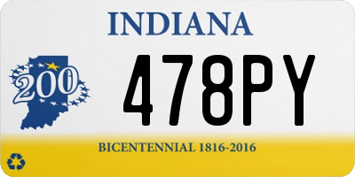 IN license plate 478PY