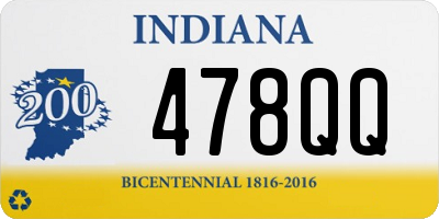 IN license plate 478QQ