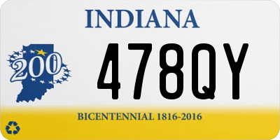IN license plate 478QY