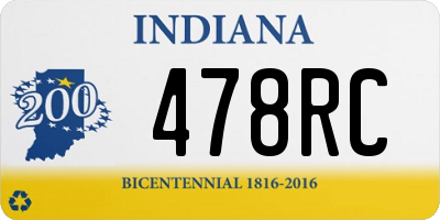 IN license plate 478RC