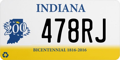 IN license plate 478RJ