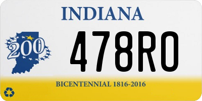 IN license plate 478RO