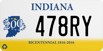 IN license plate 478RY