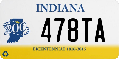 IN license plate 478TA